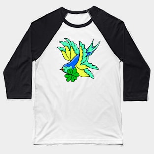 Swallow And Shamrock Baseball T-Shirt